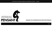 Tablet Screenshot of animalpensant.com